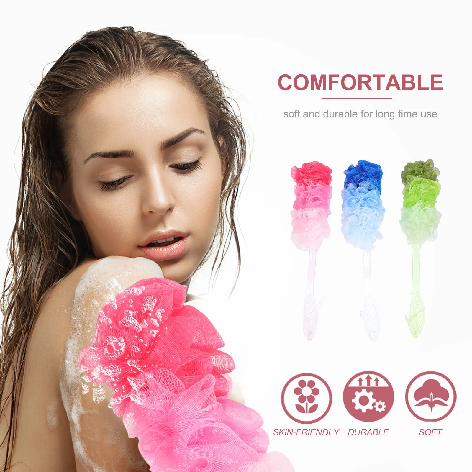 3Pcs Shower Ball Bath Scrubbers Creative Design Strong Foaming Dense Mesh Supple Body Washing Tools Bathroom Supply
3Pcs Shower Ball Bath Scrubbers Creative Design Strong Foaming Dense Mesh Supple Body Washing Tools Bathroom Supply