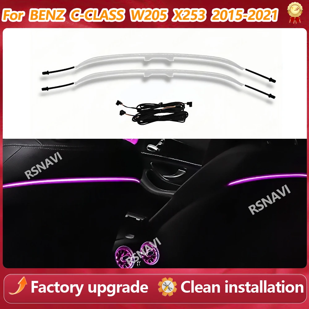 64/256 Colors LED Seat light Ambient Light For Mercedes Benz C-Class W205 GLC X253 2015-2021 Decorative Light Retrofit Upgrade
64/256 Colors LED Seat light Ambient Light For Mercedes Benz C-Class W205 GLC X253 2015-2021 Decorative Light Retrofit Upgrade