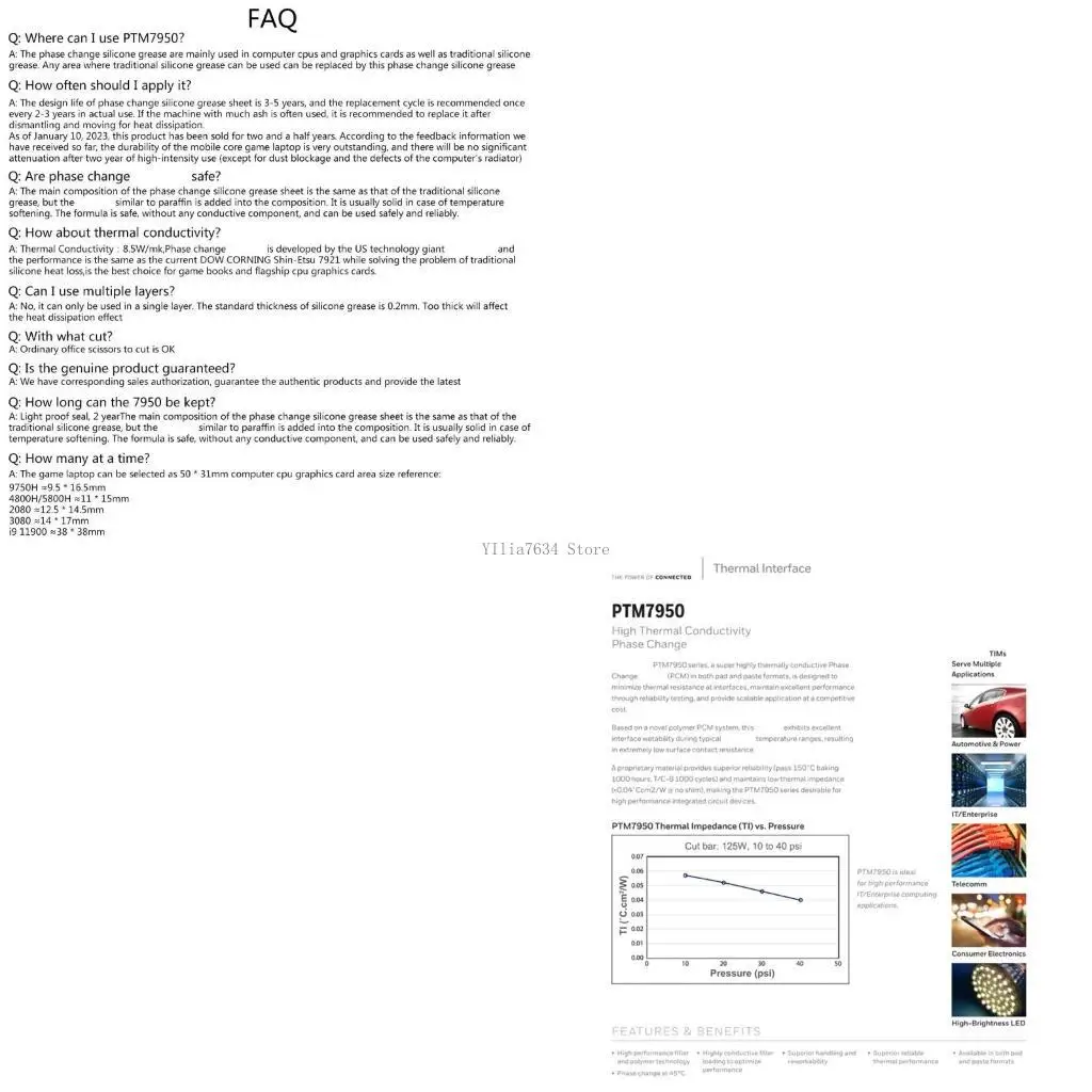 PTM7950SP Термическая силиконовая паста смазки графическая карта CPU Computer Computer
PTM7950SP Термическая силиконовая паста смазки графическая карта CPU Computer Computer