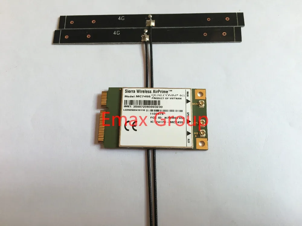 1 шт. MC7455 + 2 шт. 15 см антенна Sierra Wireless MC7455 FDD/TDD LTE 4G CAT6 DC-HSPA GNSS WWAN карта
1 шт. MC7455 + 2 шт. 15 см антенна Sierra Wireless MC7455 FDD/TDD LTE 4G CAT6 DC-HSPA GNSS WWAN карта