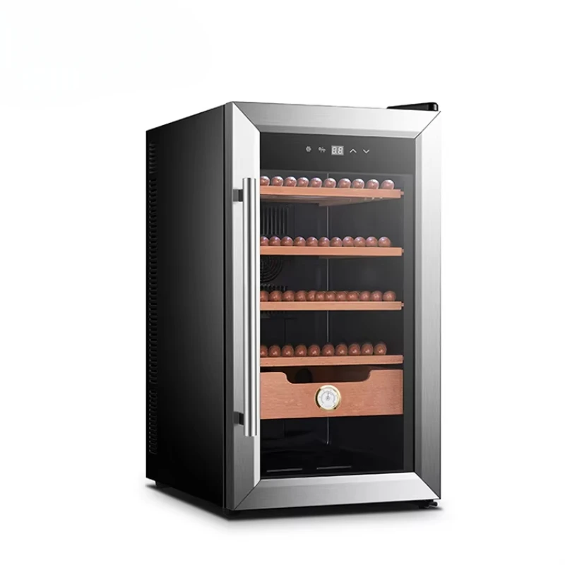 Custom Logoprinted Electric Electronic Temperature Controlled Cigar Humidor Cabinet Wood Shelves
Custom Logoprinted Electric Electronic Temperature Controlled Cigar Humidor Cabinet Wood Shelves