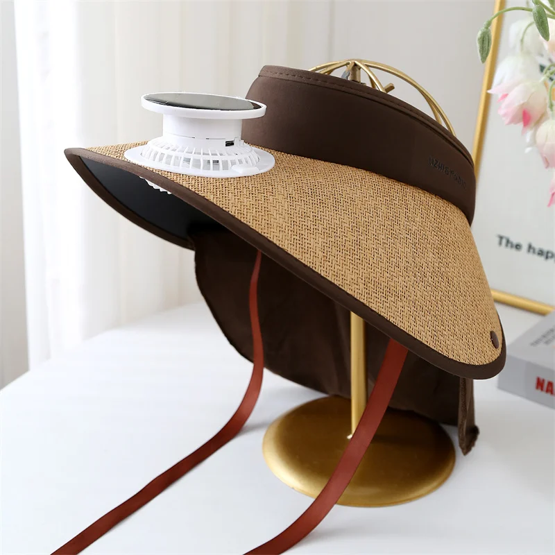 New Wide Brim Solar Energy/USB Sun Hat Women's UV Protection Sun Hat Summer Empty Cap Large Brim Outdoor Cycling Face Shade Hat
New Wide Brim Solar Energy/USB Sun Hat Women's UV Protection Sun Hat Summer Empty Cap Large Brim Outdoor Cycling Face Shade Hat