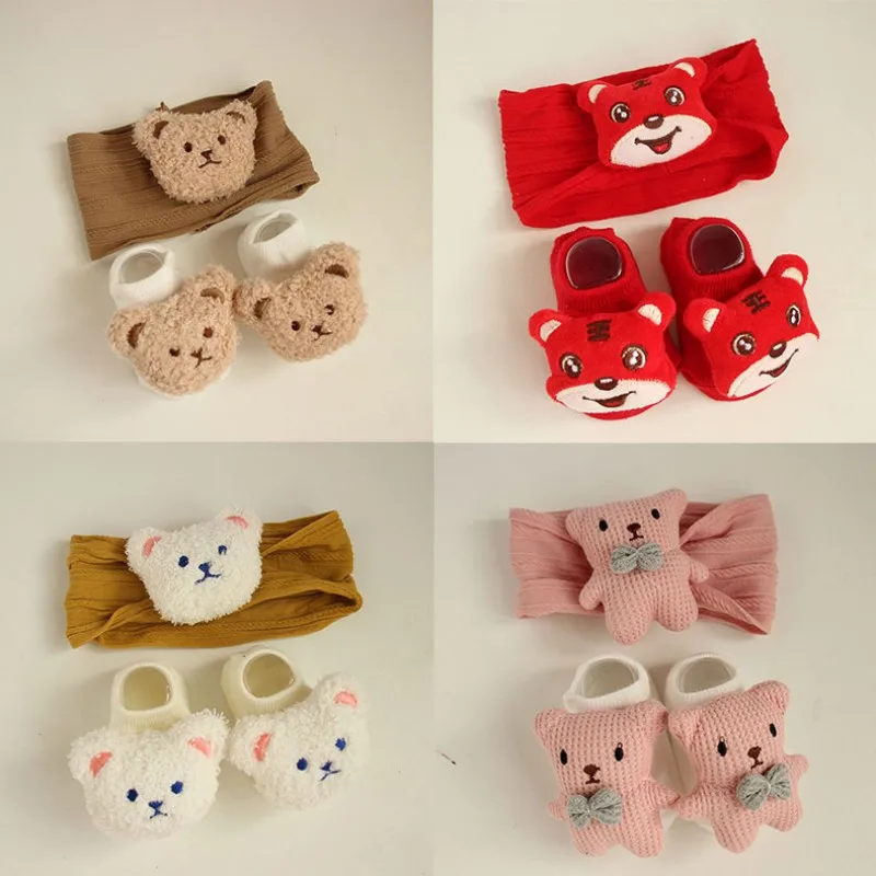 2Pcs Baby Socks Headband Set Cartoon Bear Soft Lace Newborn Short Socks Cute Kids Baby Girl HairBands Socks Photo Props for Baby
2Pcs Baby Socks Headband Set Cartoon Bear Soft Lace Newborn Short Socks Cute Kids Baby Girl HairBands Socks Photo Props for Baby