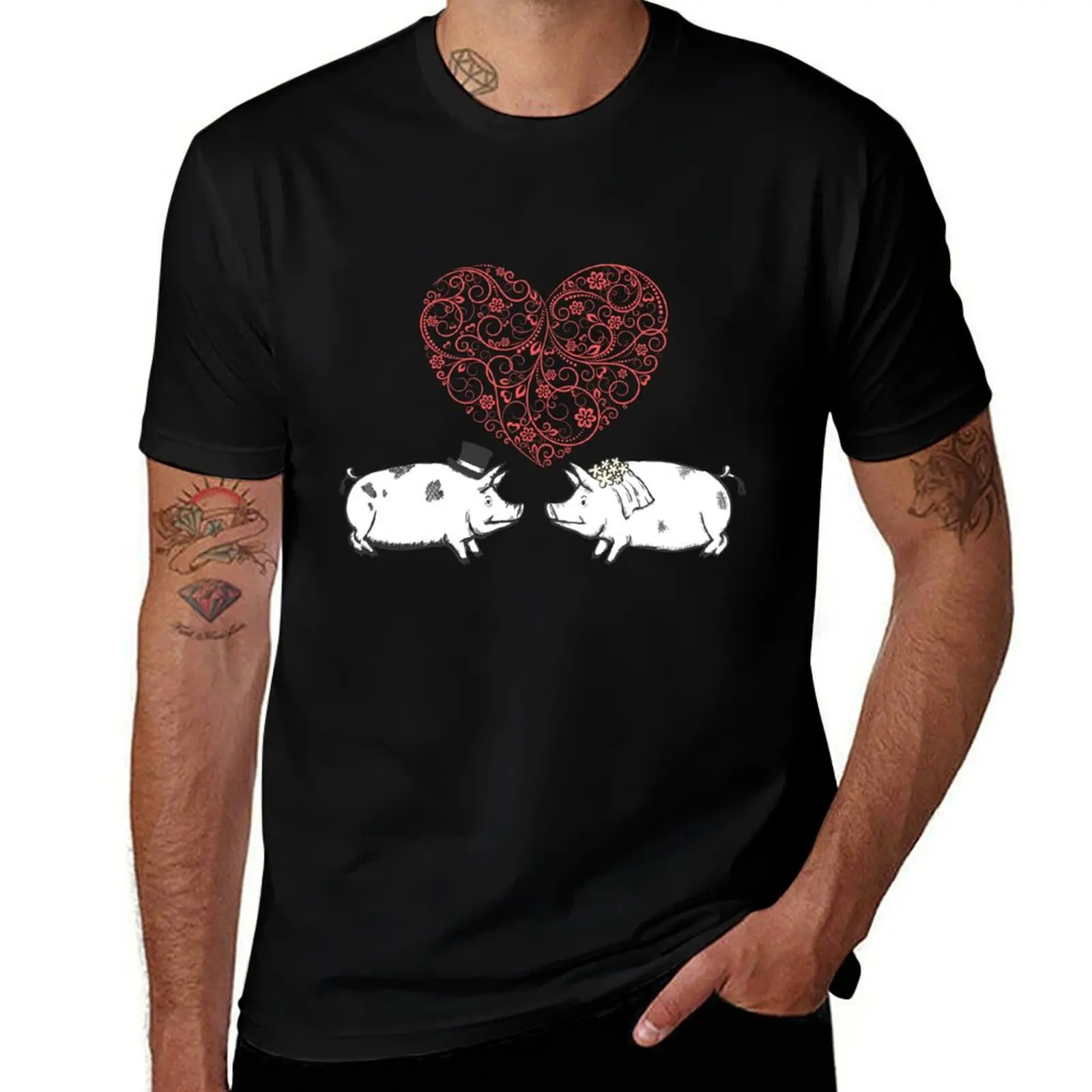 Pig Bride And Bridegroom In Love - Valentines Day Funny Design T-Shirt cotton t shirts high quality cotton tshirt 100% T-shirt
Pig Bride And Bridegroom In Love - Valentines Day Funny Design T-Shirt cotton t shirts high quality cotton tshirt 100% T-shirt