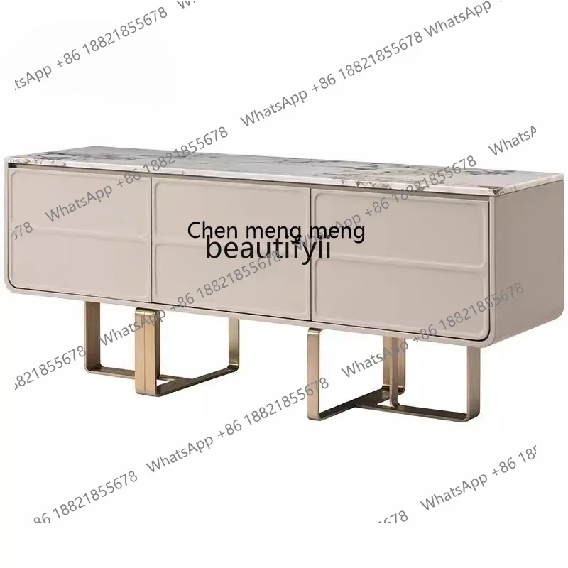 B178 Italian light luxury dining side cabinet marble high-end stainless steel natural marble2936
B178 Italian light luxury dining side cabinet marble high-end stainless steel natural marble2936