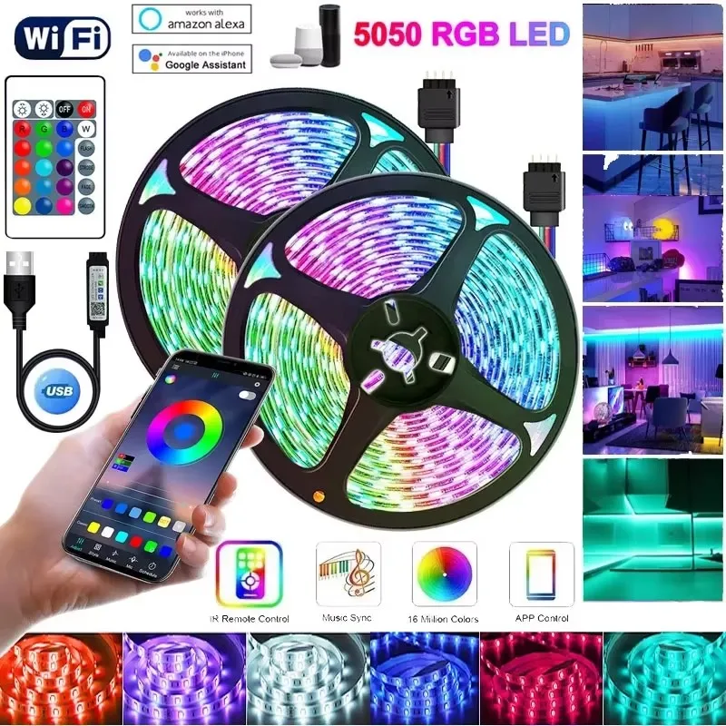 Светодиодные ленты для телевизора Светодиодная подсветка Rgb 5050 Usb 1-30M Изменение цвета 5 В Светодиодная лента Лента Bluetooth Управление приложением Светодиодная лампа для комнатного освещения
Светодиодные ленты для телевизора Светодиодная подсветка Rgb 5050 Usb 1-30M Изменение цвета 5 В Светодиодная лента Лента Bluetooth Управление приложением Светодиодная лампа для комнатного освещения