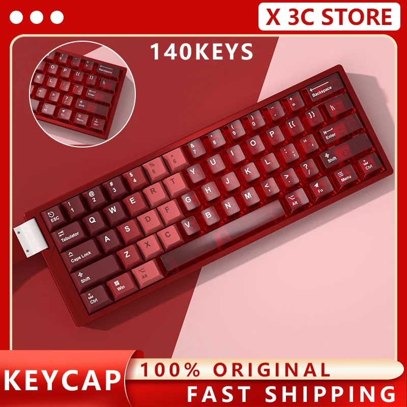 SPYSELF Cherry Profile Translucent ABS Keycaps 140Keys Gradient PBT Thermal Sublimation Keycap for Wooting Mechanical Keyboard
SPYSELF Cherry Profile Translucent ABS Keycaps 140Keys Gradient PBT Thermal Sublimation Keycap for Wooting Mechanical Keyboard