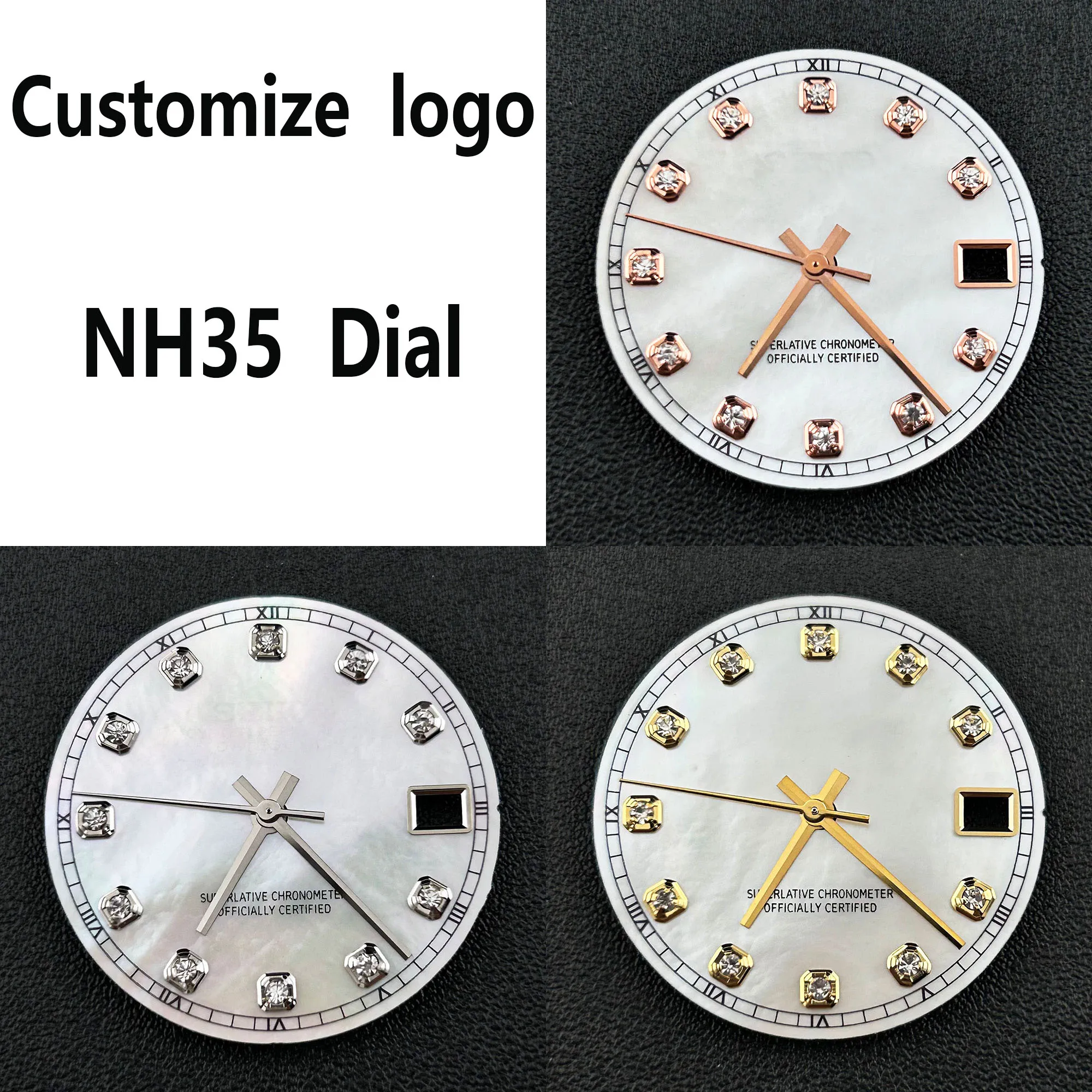 NH35 Dial Watch Dial Diamond Dial Man's Watch Dial 28.5mm dial Suitable for NH35/NH36 Movement Watch Repair Tool
NH35 Dial Watch Dial Diamond Dial Man's Watch Dial 28.5mm dial Suitable for NH35/NH36 Movement Watch Repair Tool