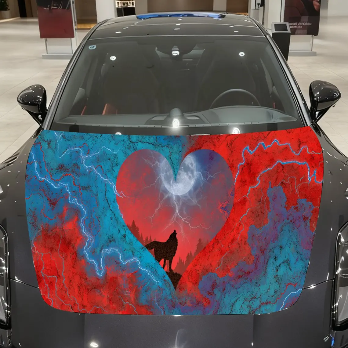 Wolf and Heart - Fire and Lightning Auto Cover Sticker, Waterproof and Self-adhesive Auto Hood Decal, Auto Vinyl Wraps, Cool Car
Wolf and Heart - Fire and Lightning Auto Cover Sticker, Waterproof and Self-adhesive Auto Hood Decal, Auto Vinyl Wraps, Cool Car