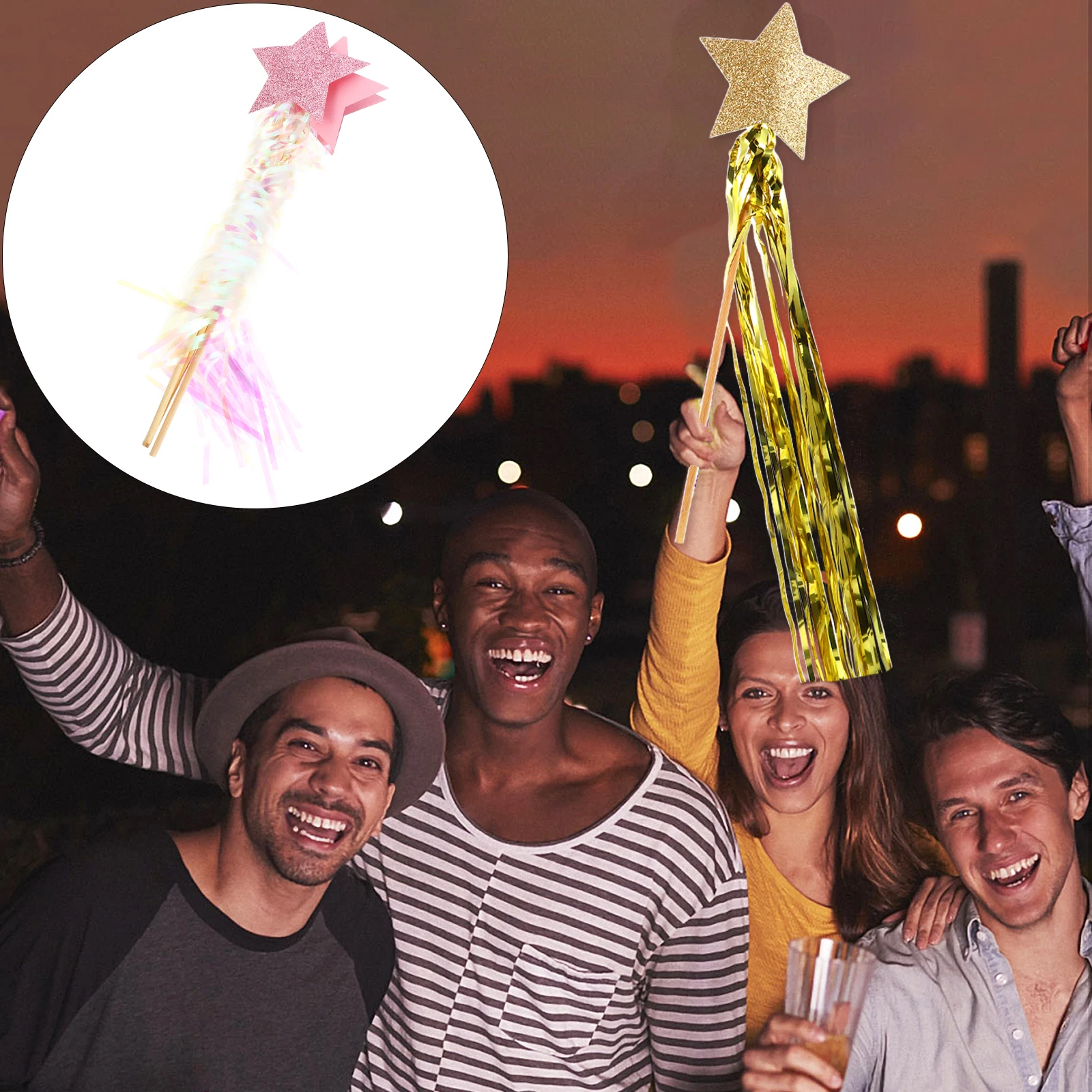 6 Pcs Photo Props Fairy Tale Wand Girls Stick Party Wands Angel Wood Star Shiny
6 Pcs Photo Props Fairy Tale Wand Girls Stick Party Wands Angel Wood Star Shiny