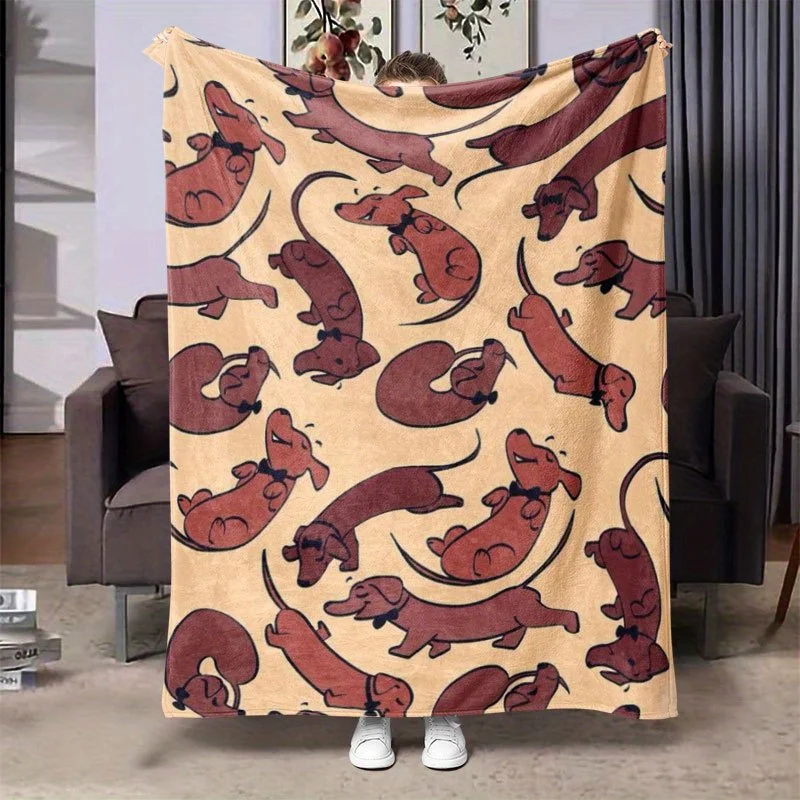 1pc Cozy Flannel Blanket with Playful Dog Pattern - Soft, Warm, All-Season Throw for Sofa, Bed, Office, Camping - Perfect Gift f
1pc Cozy Flannel Blanket with Playful Dog Pattern - Soft, Warm, All-Season Throw for Sofa, Bed, Office, Camping - Perfect Gift f
