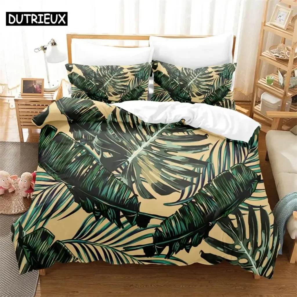 Tropical Green Plant Bedding Set Duvet Cover Set 3d Bedding Digital Printing Bed Linen Queen Size Bedding Set Fashion Design
Tropical Green Plant Bedding Set Duvet Cover Set 3d Bedding Digital Printing Bed Linen Queen Size Bedding Set Fashion Design