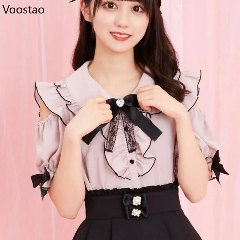Готические рубашки в стиле Лолиты Y2k, женские рубашки Kawaii с бантом и оборками, блузка с пышными рукавами, повседневная офисная женская эстетичная рубашка, элегантные девушки, Swe OT3b;3
Готические рубашки в стиле Лолиты Y2k, женские рубашки Kawaii с бантом и оборками, блузка с пышными рукавами, повседневная офисная женская эстетичная рубашка, элегантные девушки, Swe OT3b;3