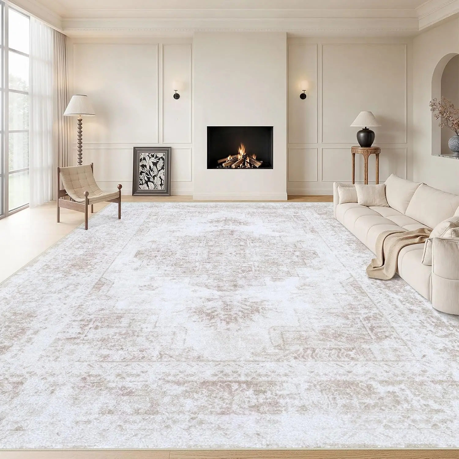 Vintage Medallion Area Rug 8x10, Machine Washable Non-Slip Soft Low Pile for Living Room Bedroom Kitchen
Vintage Medallion Area Rug 8x10, Machine Washable Non-Slip Soft Low Pile for Living Room Bedroom Kitchen