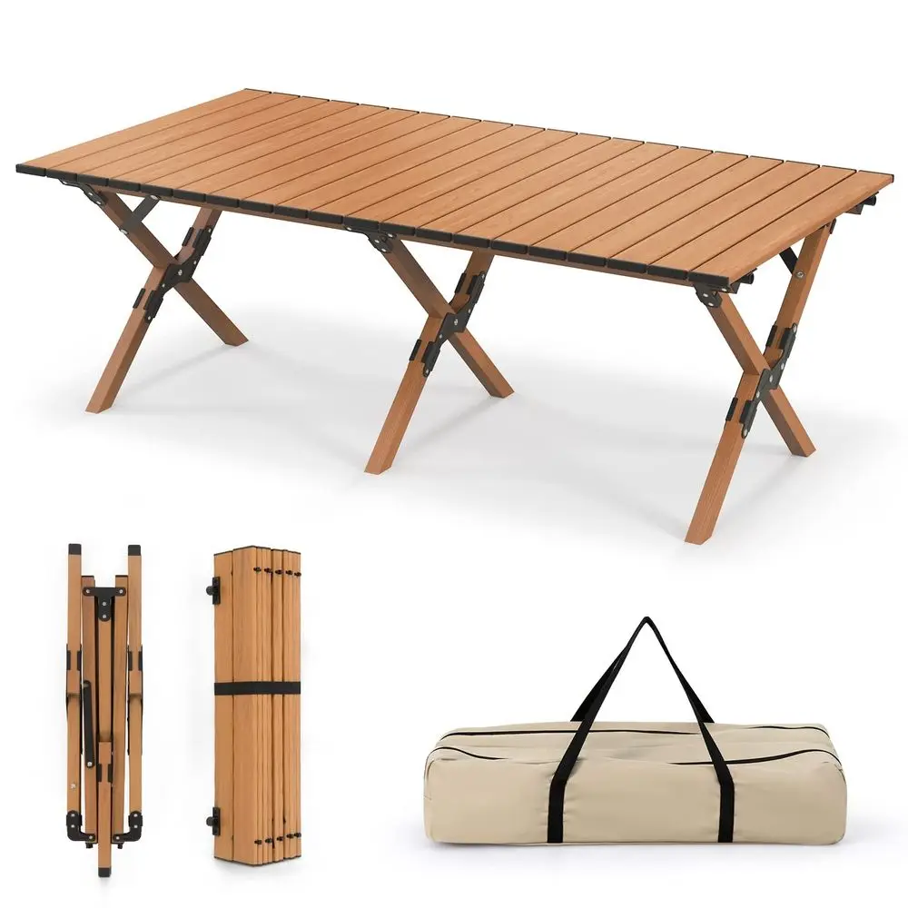 Folding Camping Table, RollUp Folding Table w Carry Bag, Portable Aluminum Picnic Table, Low Height Beach Table for Outdoor Use,
Folding Camping Table, RollUp Folding Table w Carry Bag, Portable Aluminum Picnic Table, Low Height Beach Table for Outdoor Use,