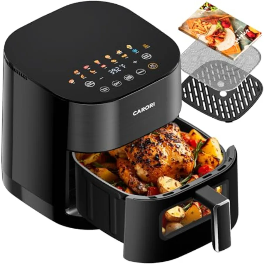 Air Fryer 14-in-1 with Viewing Window 6Qt Large Ccity 392 Max Crisp Nonstick Dishwasher Safe Basket for Baking Roasting Dehydra
Air Fryer 14-in-1 with Viewing Window 6Qt Large Ccity 392 Max Crisp Nonstick Dishwasher Safe Basket for Baking Roasting Dehydra