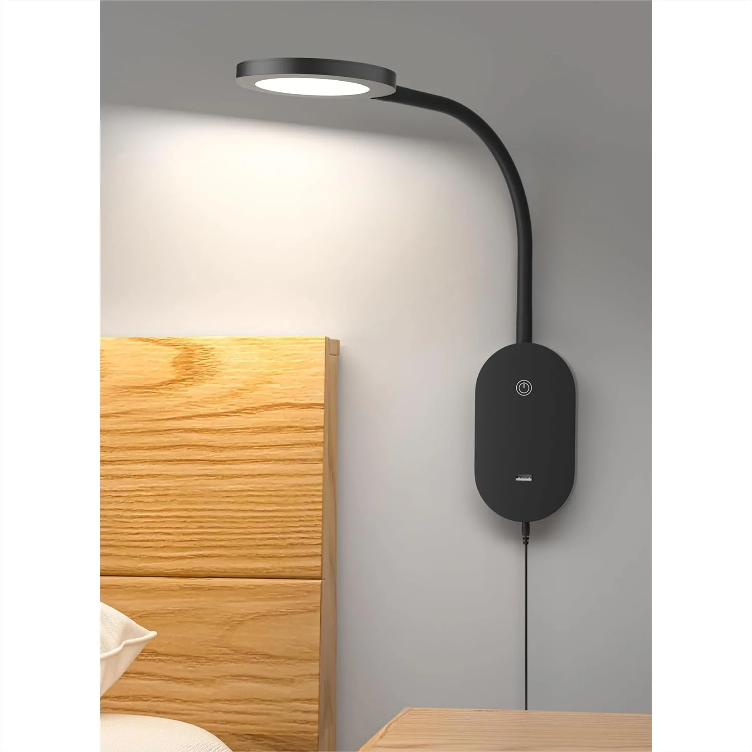 LED Wall Mounted Reading Light for Bed, Book Light with USB Output, 4 Hour Auto-Off Timer, 5 Dimmable 360° Rotation Eye-Caring
LED Wall Mounted Reading Light for Bed, Book Light with USB Output, 4 Hour Auto-Off Timer, 5 Dimmable 360° Rotation Eye-Caring