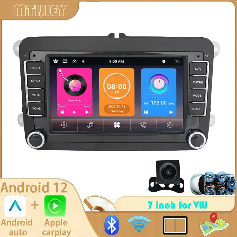 7 inch for VW /Golf/ Polo / Skoda Car Stereo Radio Android 13 2 Din Multimedia Video Player Navigation with Carplay
7 inch for VW /Golf/ Polo / Skoda Car Stereo Radio Android 13 2 Din Multimedia Video Player Navigation with Carplay