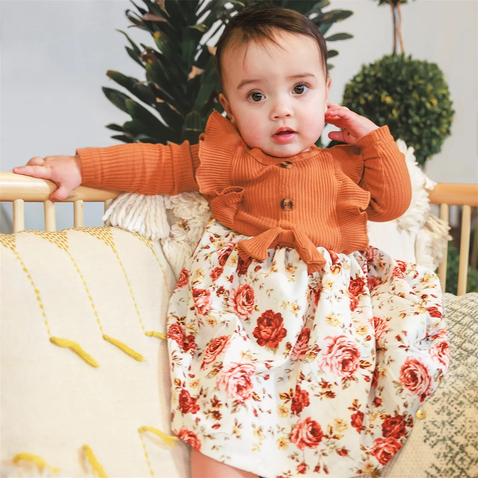 PatPat Newborn Baby Dress Baby Girl Clothes New Born Infant Party Dresses 2pcs 95% Cotton Bowknot Floral Print Headband Set
PatPat Newborn Baby Dress Baby Girl Clothes New Born Infant Party Dresses 2pcs 95% Cotton Bowknot Floral Print Headband Set