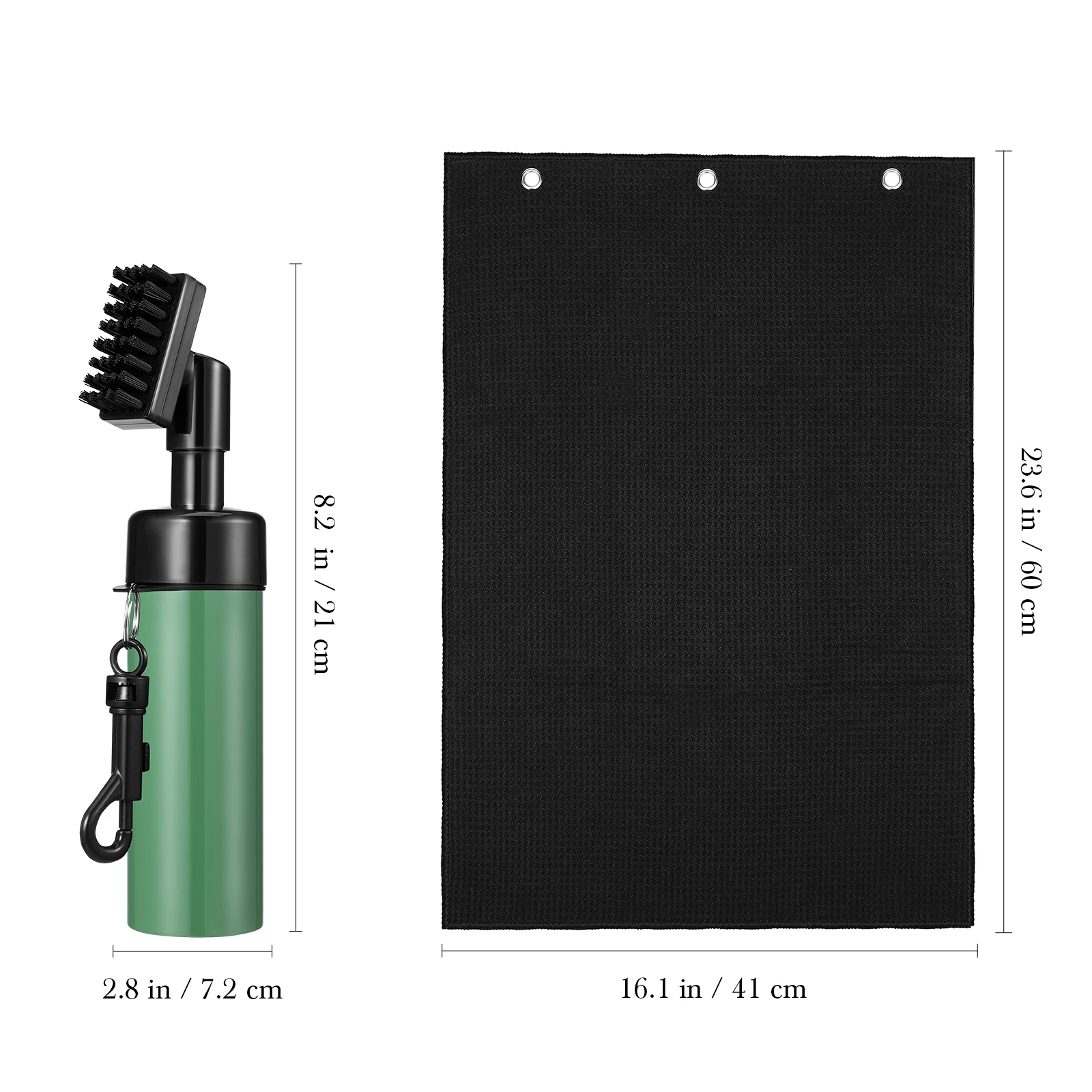 1 2 Black Towels Golf Club Cleaner 21x7 2x4 7cm Portable Durable Multi Functional Cleaner Golf Carts Shoes Bags
1 2 Black Towels Golf Club Cleaner 21x7 2x4 7cm Portable Durable Multi Functional Cleaner Golf Carts Shoes Bags