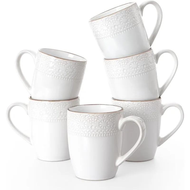 Coffee Mugs Sets for 6, 14 oz Mug Set, Coffee Cups with Handle for Coffee, Tea, Cocoa and Milk, Microwave and Dishwasher Safe
Coffee Mugs Sets for 6, 14 oz Mug Set, Coffee Cups with Handle for Coffee, Tea, Cocoa and Milk, Microwave and Dishwasher Safe