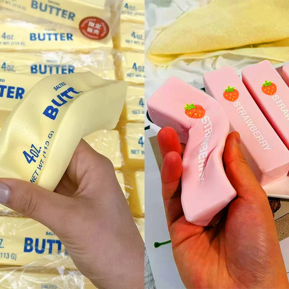 Strawberry Butter Bar Squishy Toy Slow Rising Squeeze Fidget Toy Cute Pink Stress Relief Simulation Food Nibbble Toy
Strawberry Butter Bar Squishy Toy Slow Rising Squeeze Fidget Toy Cute Pink Stress Relief Simulation Food Nibbble Toy