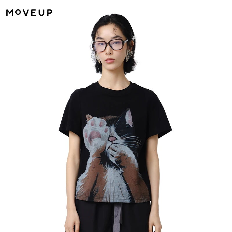 MOVEUP Short Sleeves Round Neck T-Shirt 2026 Summer New Pure Cotton Cat Print Tees Commuting Loose Fit Top For Women 325210580
MOVEUP Short Sleeves Round Neck T-Shirt 2026 Summer New Pure Cotton Cat Print Tees Commuting Loose Fit Top For Women 325210580