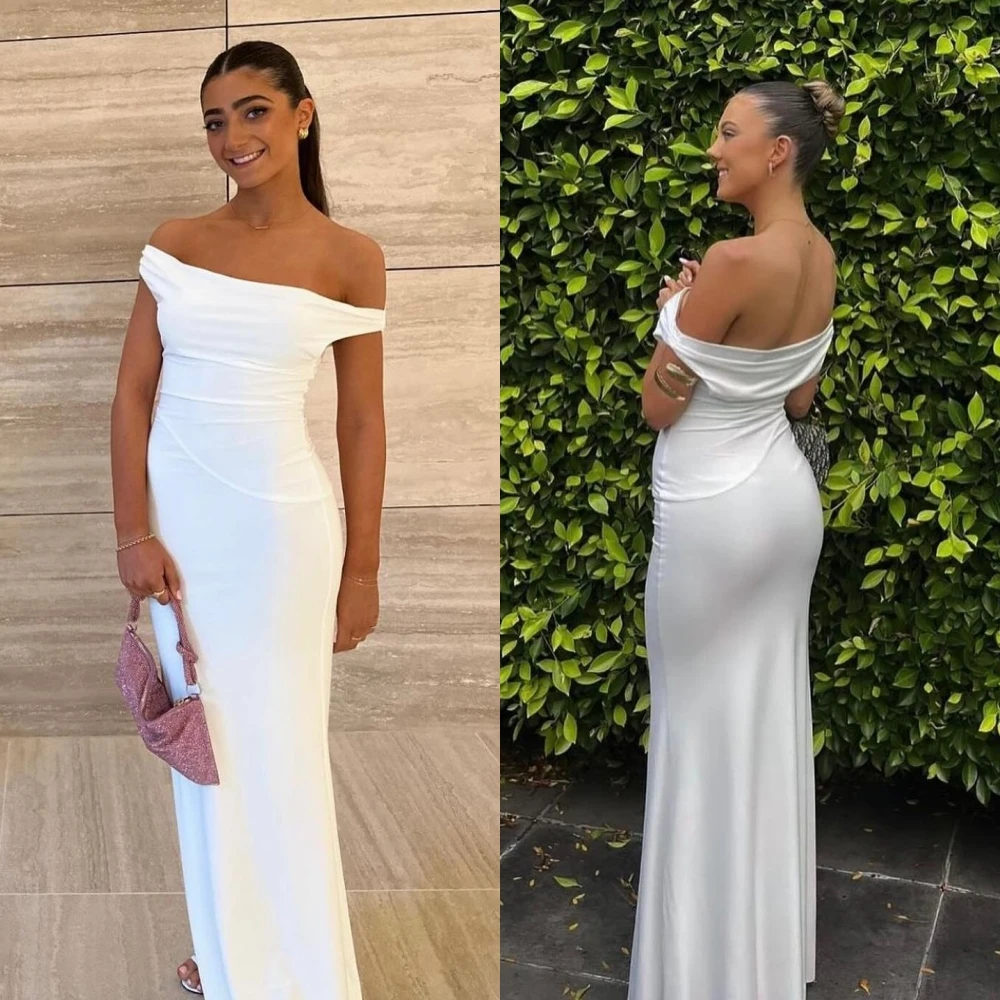 CustomizedCustomized Graceful Off the Shoulder Evening Dress Temperament pure Mermaid Party Dress Delicate Satin Celebrity Gown
CustomizedCustomized Graceful Off the Shoulder Evening Dress Temperament pure Mermaid Party Dress Delicate Satin Celebrity Gown