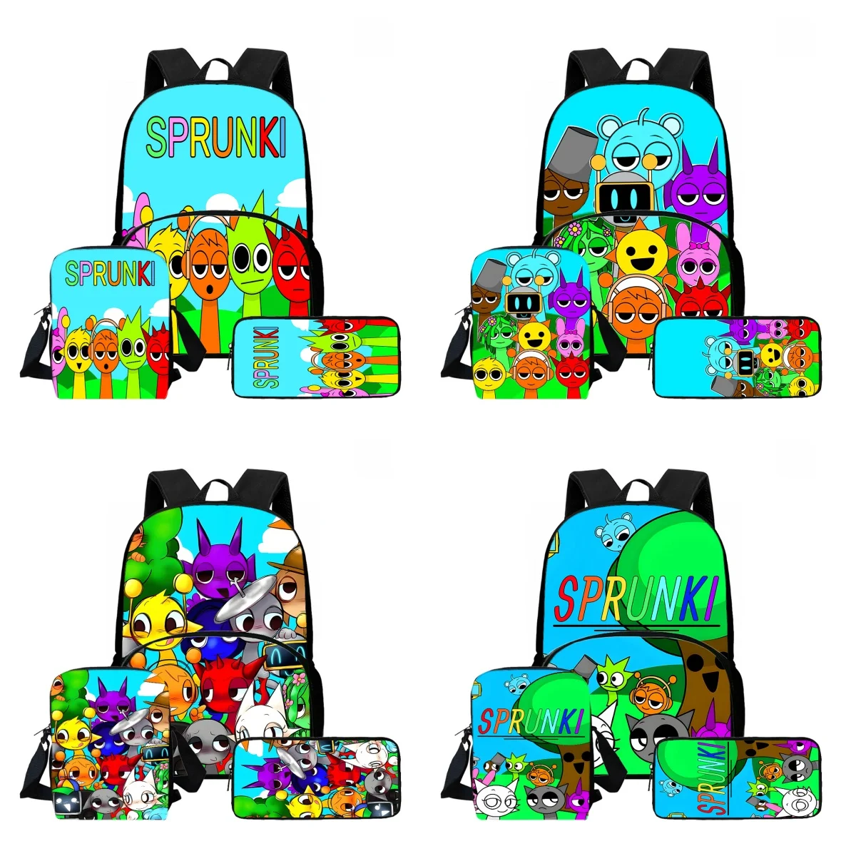 3Pcs Set School Backpack with Front Pouch,Shoulder Bags ,Pencil Bags for Aged 5-10,Cartoon Sprunki School Bags for Boy Girl
3Pcs Set School Backpack with Front Pouch,Shoulder Bags ,Pencil Bags for Aged 5-10,Cartoon Sprunki School Bags for Boy Girl