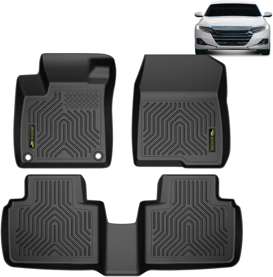 All-weather TPE Floor Mats for 2018-2022 Honda Accord Sedan, Black, All Weather Protection
All-weather TPE Floor Mats for 2018-2022 Honda Accord Sedan, Black, All Weather Protection
