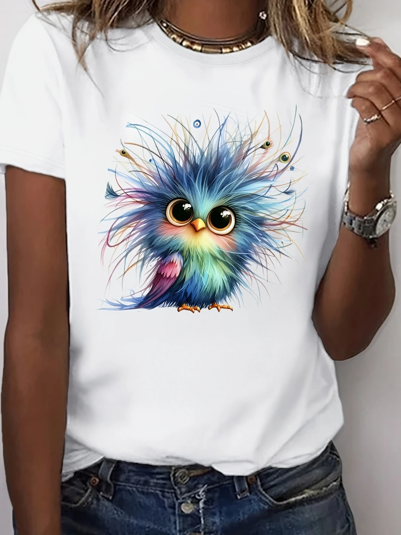 Funny Bird Women'S Cute And Comical Printed Animal T-Shirt A Must-Have For Fun Fashion
Funny Bird Women'S Cute And Comical Printed Animal T-Shirt A Must-Have For Fun Fashion