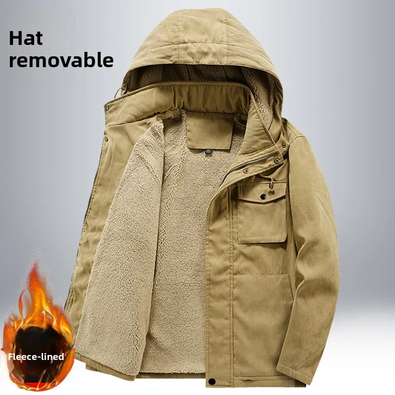 Thiened Fce Winter Cotton Jaet Men's Loose Large Size Casual Top Warm Cotton Coat Middle-Length Outerwear
Thiened Fce Winter Cotton Jaet Men's Loose Large Size Casual Top Warm Cotton Coat Middle-Length Outerwear