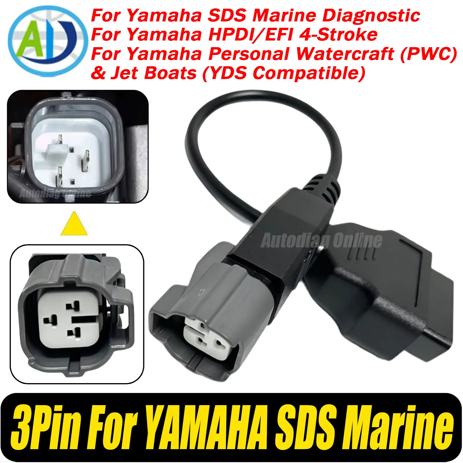OBD2 Diagnostic Cable for Yamaha Outboard Motors OBD2 Adapter Cable For YAMAHA Marine Engine & Jet Boat Motorboat OBD2 Connector
OBD2 Diagnostic Cable for Yamaha Outboard Motors OBD2 Adapter Cable For YAMAHA Marine Engine & Jet Boat Motorboat OBD2 Connector