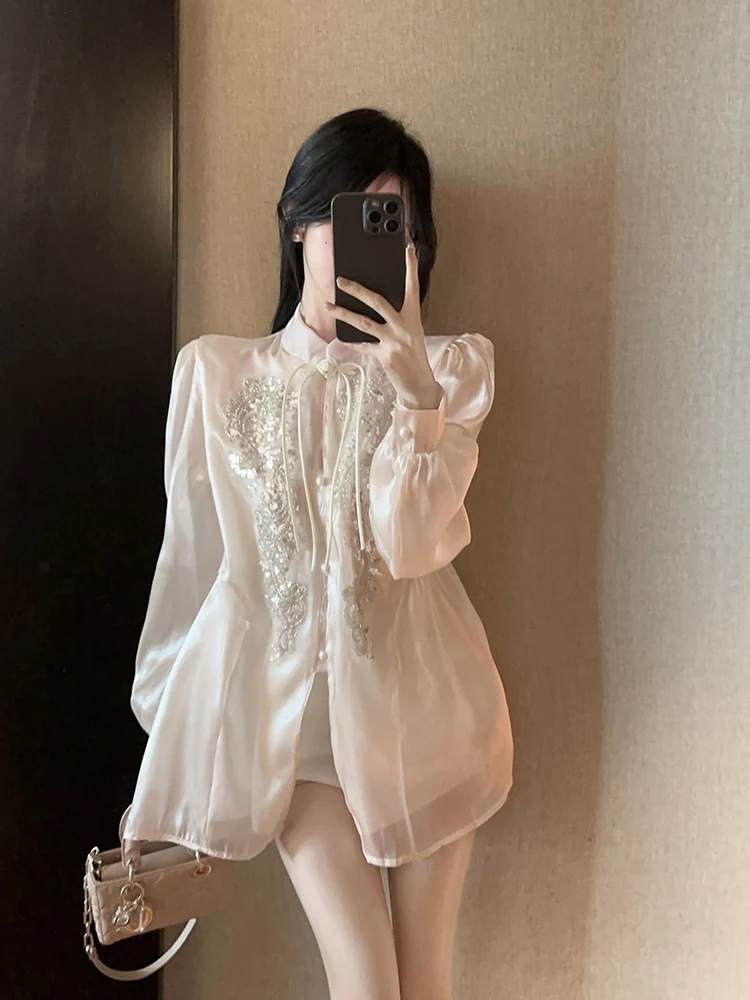 Ele Forest System Fairy irt Женский утягивающий дизайн Sense Small ence Осенний новый топ Sle Quali Ladies irt 
Ele Forest System Fairy irt Женский утягивающий дизайн Sense Small ence Осенний новый топ Sle Quali Ladies irt