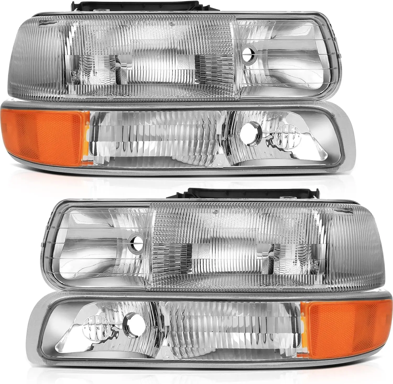 Headlight Assembly Replacement Fit 1999-2002 For Chevrolet Silverado 1500 2500 2000-2006 For Chevrolet Suburban 1500 2500 Chrome
Headlight Assembly Replacement Fit 1999-2002 For Chevrolet Silverado 1500 2500 2000-2006 For Chevrolet Suburban 1500 2500 Chrome