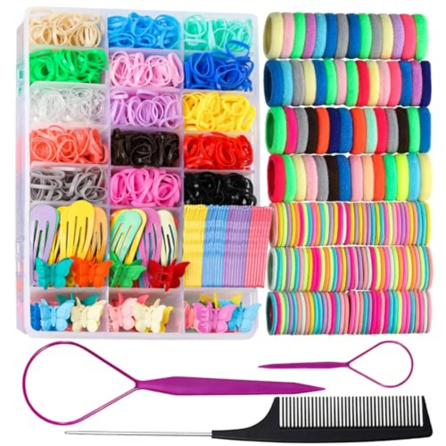 Hair Rubber Bands Elastic Hair Ties, Hair Accessories for Girls, Colorful Rubber Bands for Hair Baby Hair Ties, Toddler Hair Ac
Hair Rubber Bands Elastic Hair Ties, Hair Accessories for Girls, Colorful Rubber Bands for Hair Baby Hair Ties, Toddler Hair Ac
