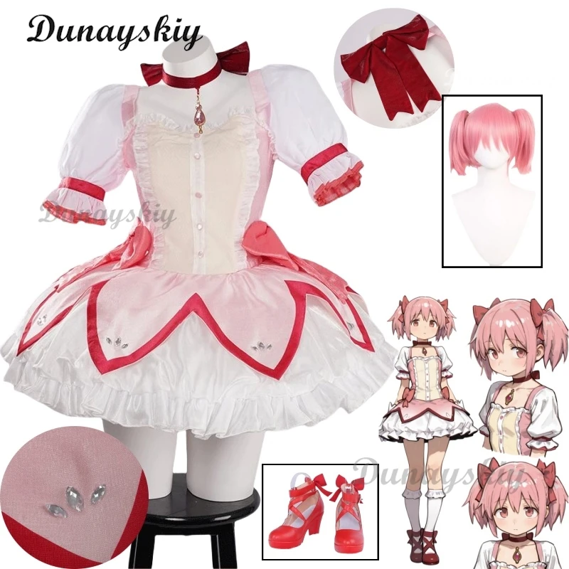 Madoka Cosplay Costume Kaname Combat Battle Suit Mahoushoujo Magic Girl Puella Magi Magica Wig Halloween
Madoka Cosplay Costume Kaname Combat Battle Suit Mahoushoujo Magic Girl Puella Magi Magica Wig Halloween