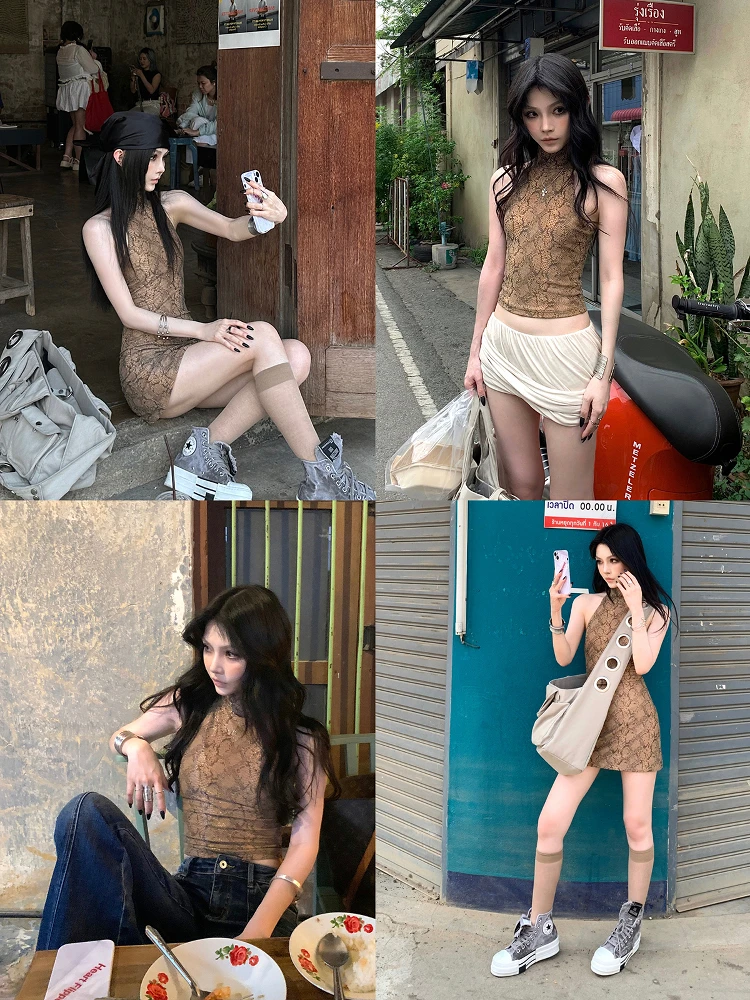 Летнее облегающее платье с принтом под змеиную кожу, сексуальное, с высокой талией, из искусственной кожи, без рукавов, для молодых женщин
Летнее облегающее платье с принтом под змеиную кожу, сексуальное, с высокой талией, из искусственной кожи, без рукавов, для молодых женщин