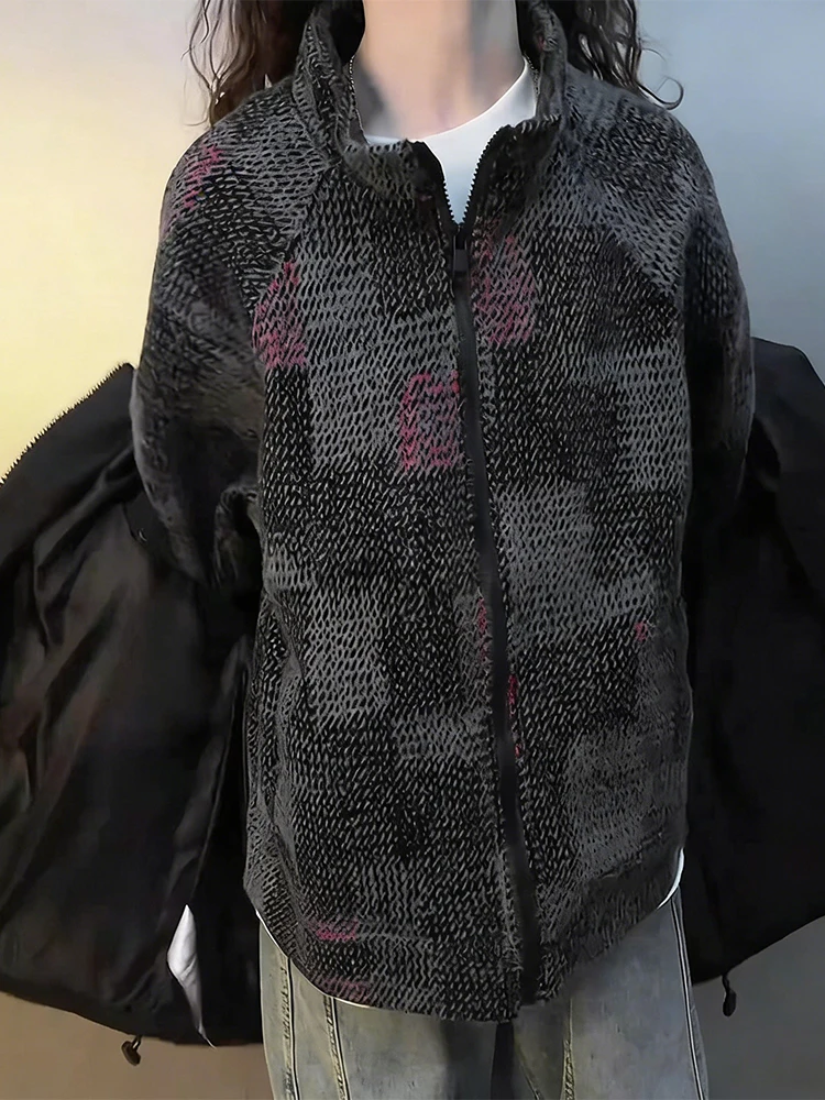 Мужская зимняя толстовка на молнии в клетку с воротником-стойкой, утепленная, из вельвета, в американском стиле, кардиган-свитшот
Мужская зимняя толстовка на молнии в клетку с воротником-стойкой, утепленная, из вельвета, в американском стиле, кардиган-свитшот