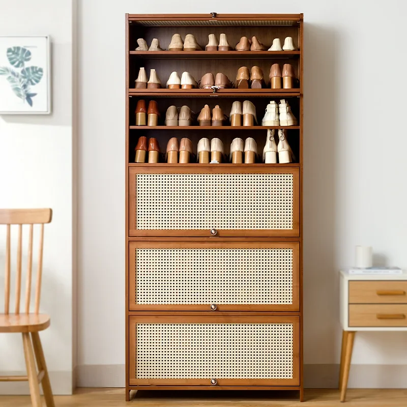New model Imitation rattan woven shoe cabinet, simple shoe rack at the door of the home, economical, good-looking indoors
New model Imitation rattan woven shoe cabinet, simple shoe rack at the door of the home, economical, good-looking indoors