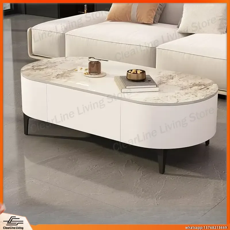 Modern Simple Oval Coffee Table for Living Room Floor Small Space Organizer Side Table Minimalist Home Furniture Trendy
Modern Simple Oval Coffee Table for Living Room Floor Small Space Organizer Side Table Minimalist Home Furniture Trendy