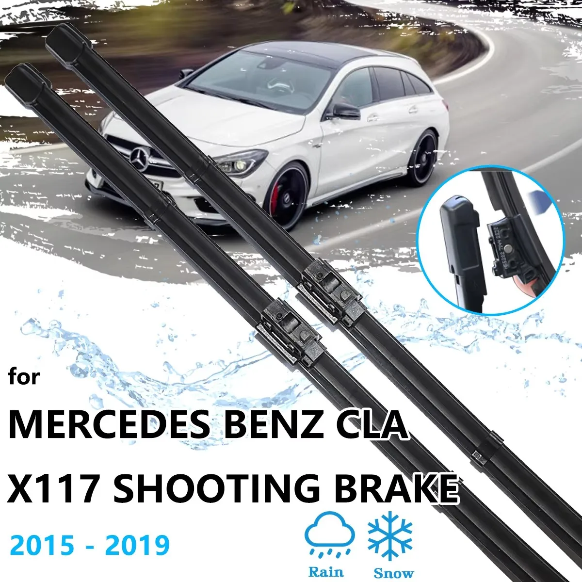 For Mercedes Benz CLA X117 Shooting Brake 2015 2016 2017 2018 2019 Front Rear Wiper Blades Brushes Window Windshield Windscreen
For Mercedes Benz CLA X117 Shooting Brake 2015 2016 2017 2018 2019 Front Rear Wiper Blades Brushes Window Windshield Windscreen
