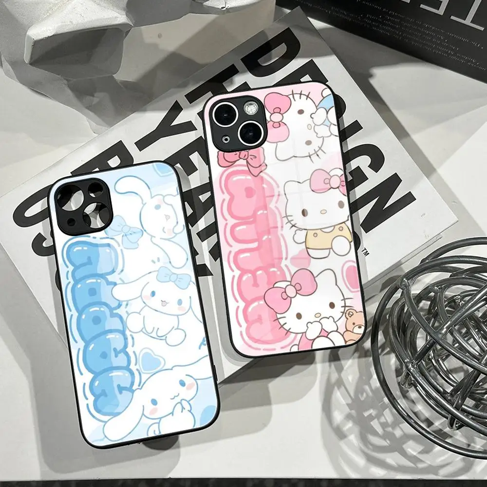 Cute Sanrio Hello Kitty Phone Case Tempered Glass Shell FOR IPhone 15ProMAX 14 11 12 Pro 15 16 Plus 13 Pro MAX XR XS Cover
Cute Sanrio Hello Kitty Phone Case Tempered Glass Shell FOR IPhone 15ProMAX 14 11 12 Pro 15 16 Plus 13 Pro MAX XR XS Cover