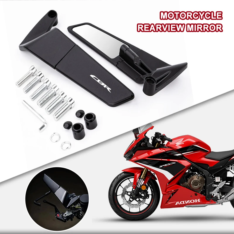 Motorcycle Side Rear view Mirror Blind Spot Rearview Mirrors For CBR CBR250 CBR300 CBR400 CBR500 CBR600 RR CBR1100XX FIREBLADE
Motorcycle Side Rear view Mirror Blind Spot Rearview Mirrors For CBR CBR250 CBR300 CBR400 CBR500 CBR600 RR CBR1100XX FIREBLADE
