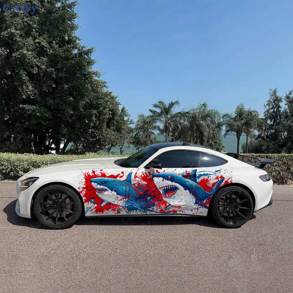 2pcs Bloody Shark Car Decal Full Body Floral Decoration Covering Scratches Protect Car Decal Waterproof Car Vinyl Wraps
2pcs Bloody Shark Car Decal Full Body Floral Decoration Covering Scratches Protect Car Decal Waterproof Car Vinyl Wraps