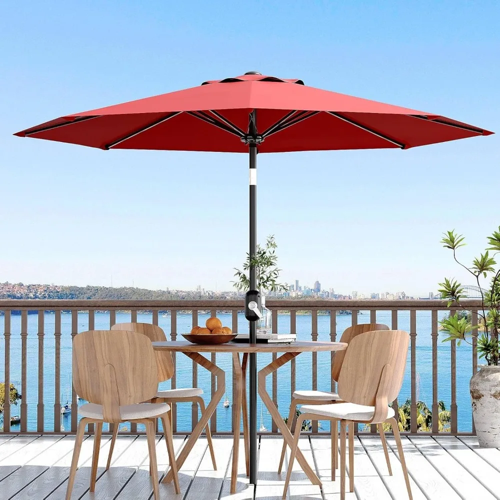10FT Outdoor Patio Umbrella, Table Umbrella with Crank Lift & Push Button Tilt
10FT Outdoor Patio Umbrella, Table Umbrella with Crank Lift & Push Button Tilt