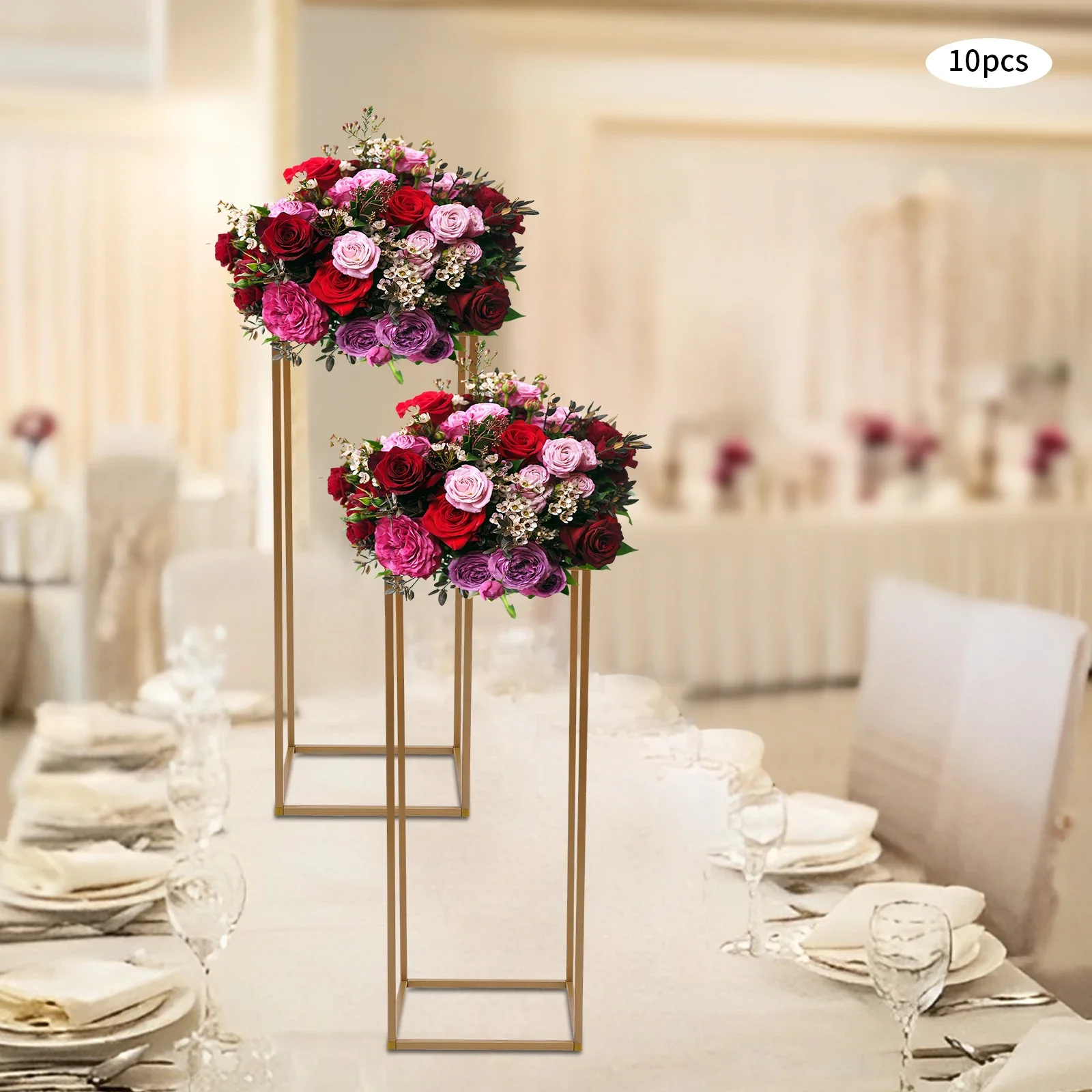 10PCs Metal Flower Stand for Wedding Table Centerpieces, 23.62inch Tall Gold Wedding Flower Stand for Floral Arrangement
10PCs Metal Flower Stand for Wedding Table Centerpieces, 23.62inch Tall Gold Wedding Flower Stand for Floral Arrangement