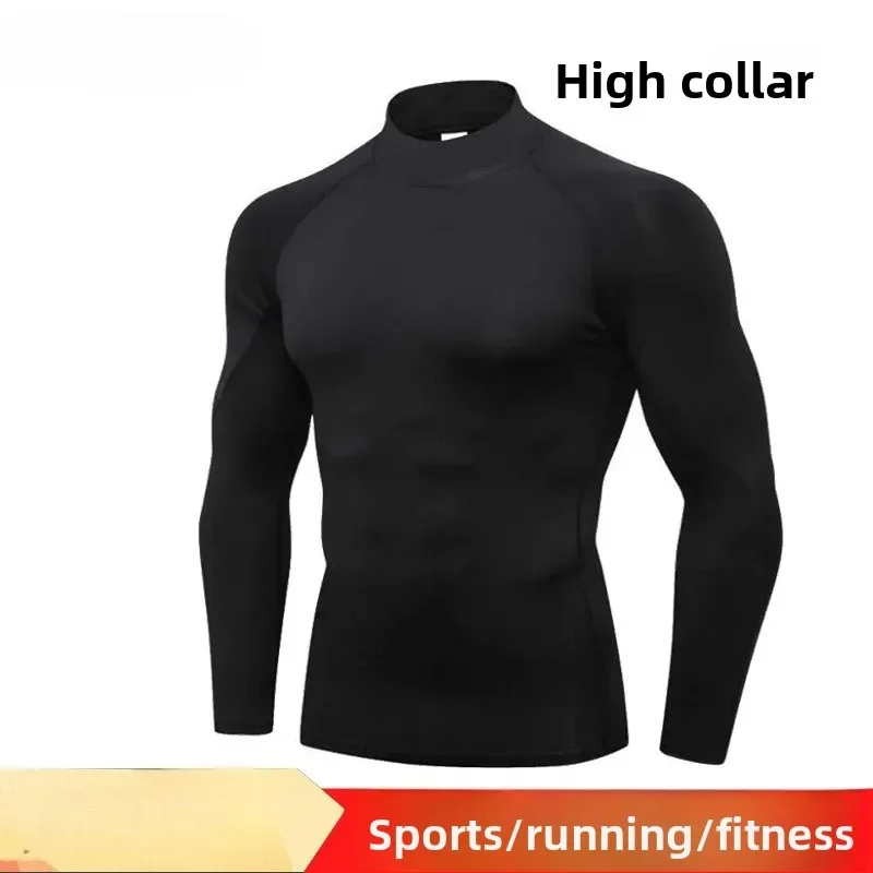 turtleneck sports tights, men's gym clothes, long sleeves, high-elastic football, basketball training clothes, quick-drying clot
turtleneck sports tights, men's gym clothes, long sleeves, high-elastic football, basketball training clothes, quick-drying clot