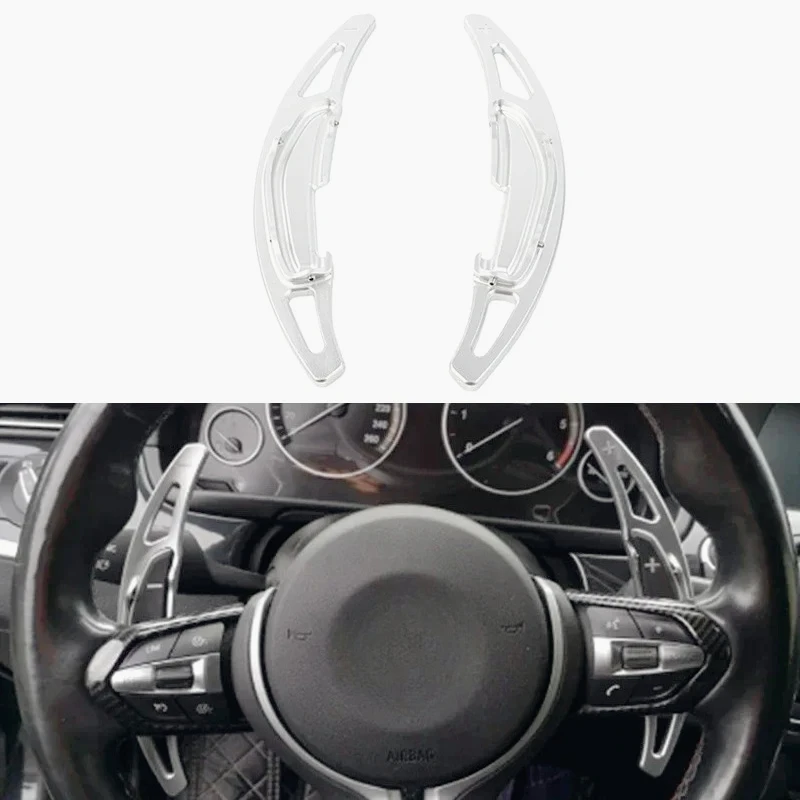 For BMW M2 M3 M4 M5 M6 X5M X6M F10 F12 F87 F80 F82 F85 Accessories Car Steering Wheel Extension Paddle Shift Shifter Silver
For BMW M2 M3 M4 M5 M6 X5M X6M F10 F12 F87 F80 F82 F85 Accessories Car Steering Wheel Extension Paddle Shift Shifter Silver