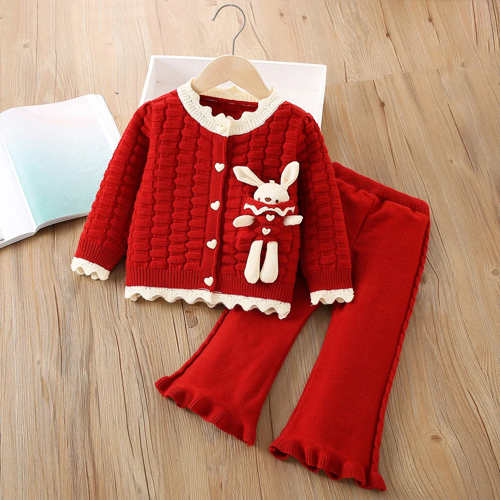 Girls Knitted Clothes Sets Spring Autumn 2025 Children Woolen Jersey Sweaters Tops Pants 2pcs Princess Suit For Baby Outfits Kid
Girls Knitted Clothes Sets Spring Autumn 2025 Children Woolen Jersey Sweaters Tops Pants 2pcs Princess Suit For Baby Outfits Kid